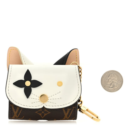 Louis Vuitton Monogram Cat Earpods Case Black White 2 of 6