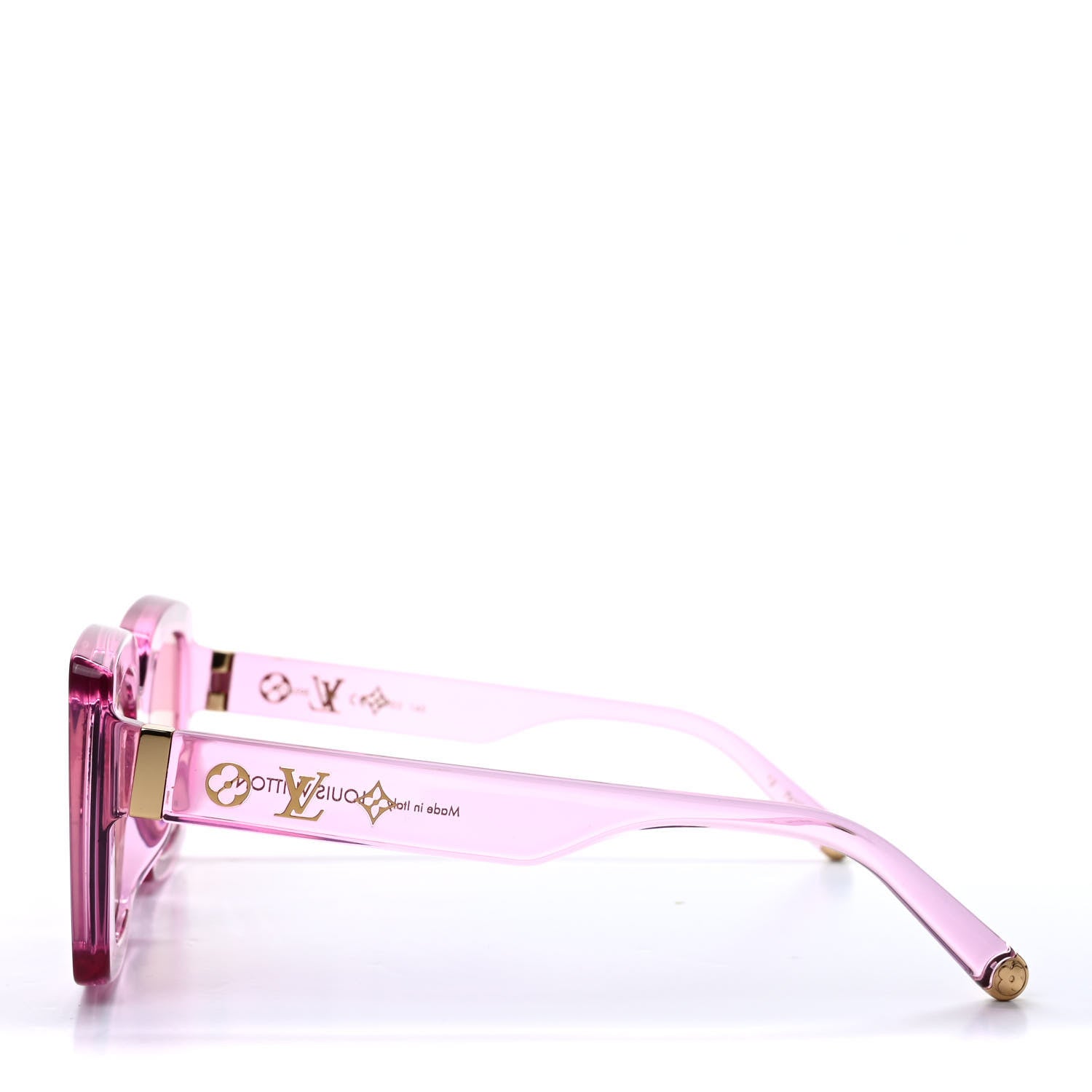 Louis Vuitton Acetate Square Loya Transparent Sunglasses Z1459E