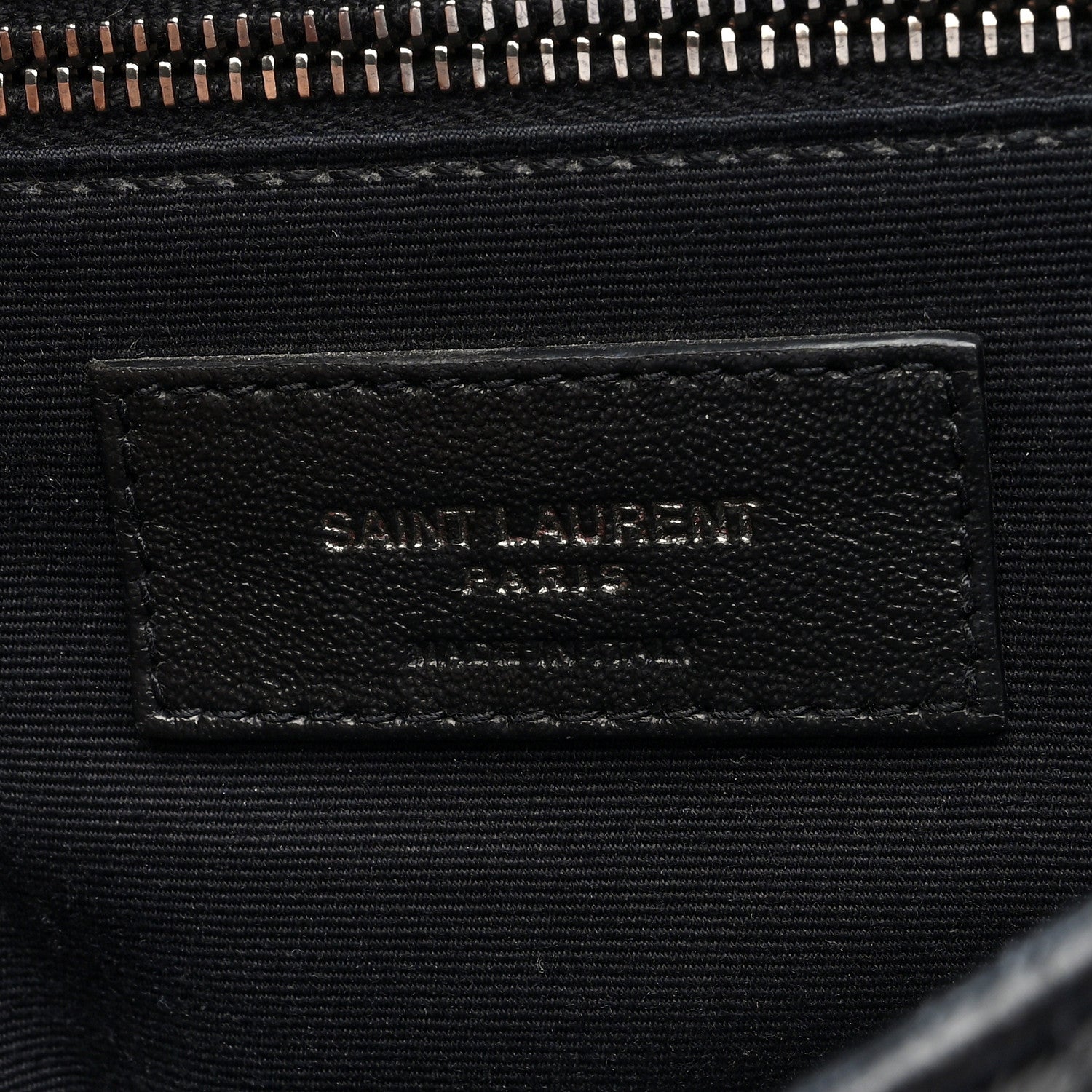 Saint Laurent Crinkled Calfskin Matelasse Monogram Medium Niki Chain Satchel Black 6 of 9