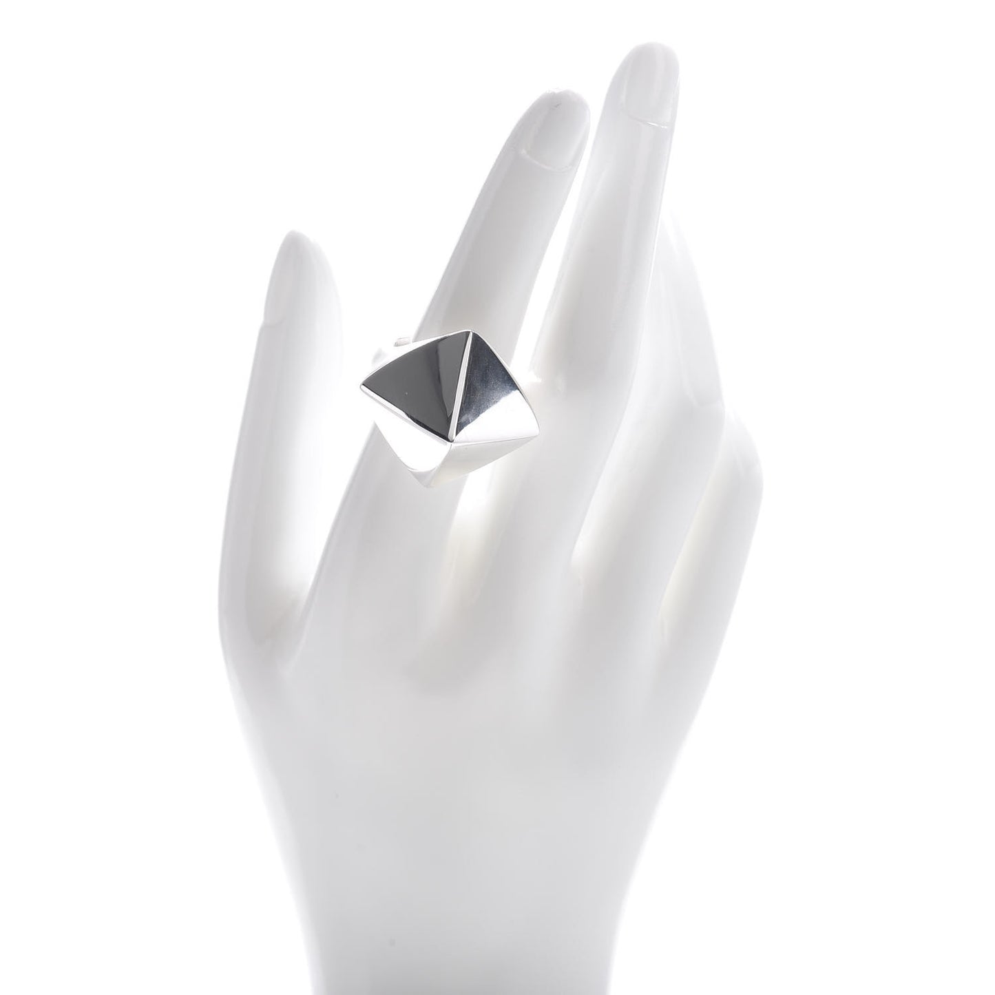 Sterling Silver Out of Retirement Pyramid Ring 55 7.25
