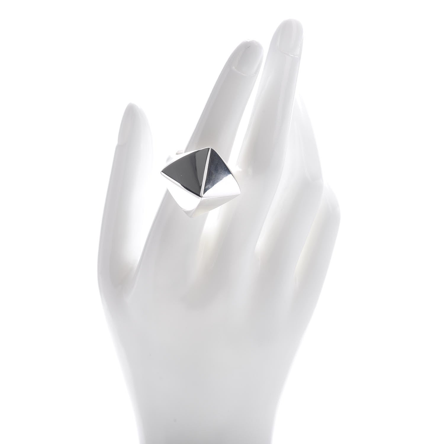 Tiffany Sterling Silver Out of Retirement Pyramid Ring 55 7.25 2 of 5