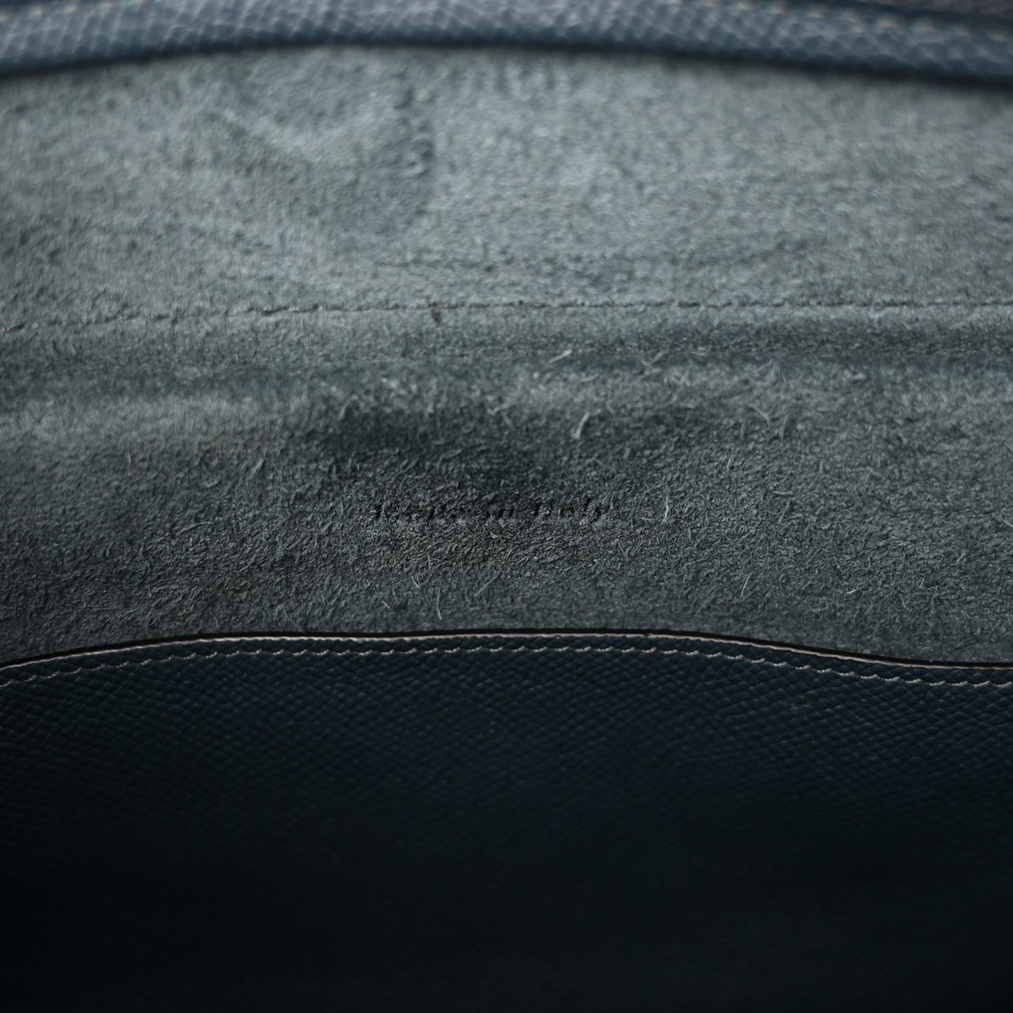 Baby Grained Calfskin Micro Belt Bag Steel Blue