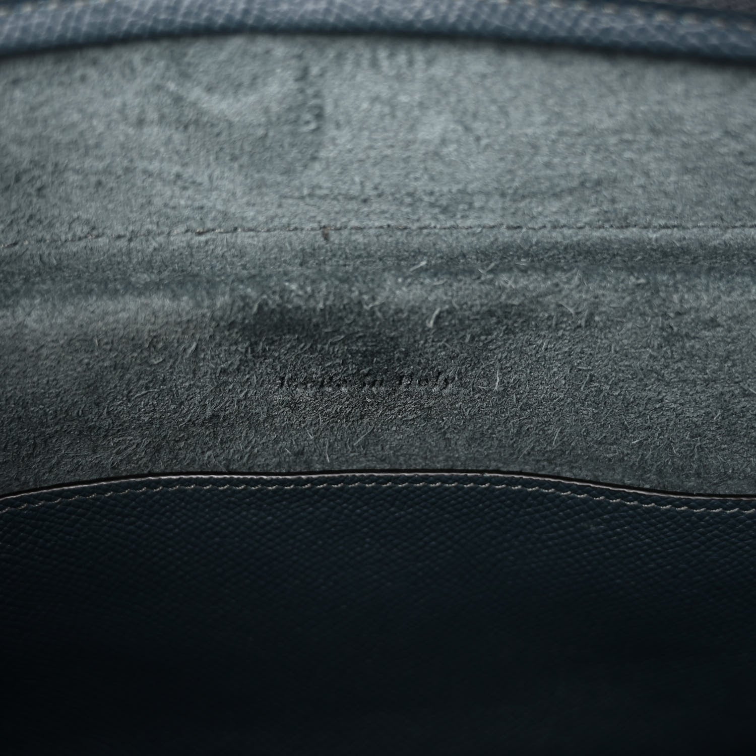 Celine Baby Grained Calfskin Micro Belt Bag Steel Blue 7 of 10