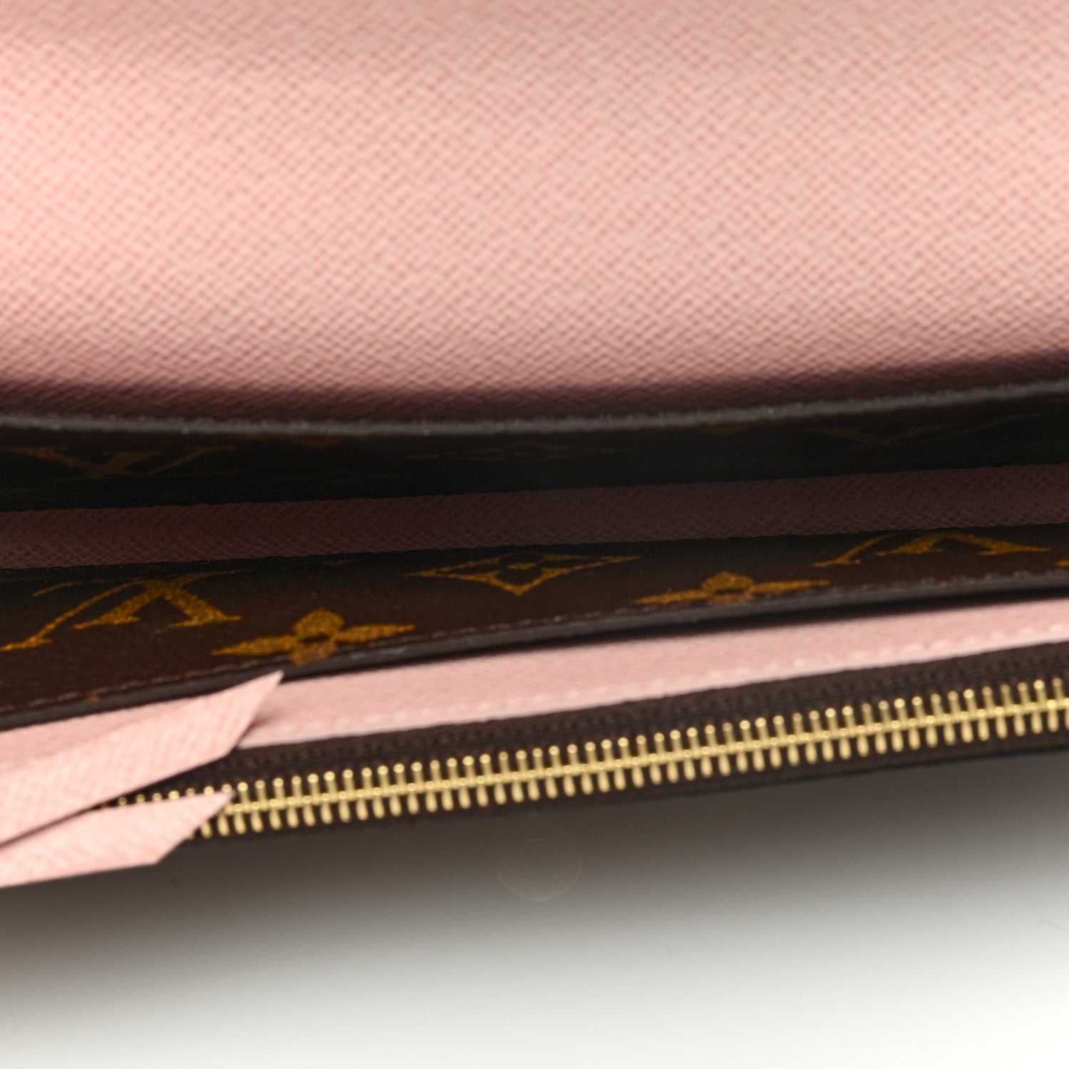 Louis Vuitton Monogram Emilie Wallet Rose Ballerine 5 of 6