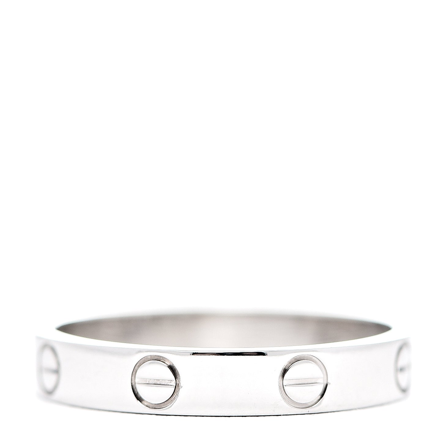 18K White Gold 3.5mm LOVE Wedding Band Ring 58 8.25