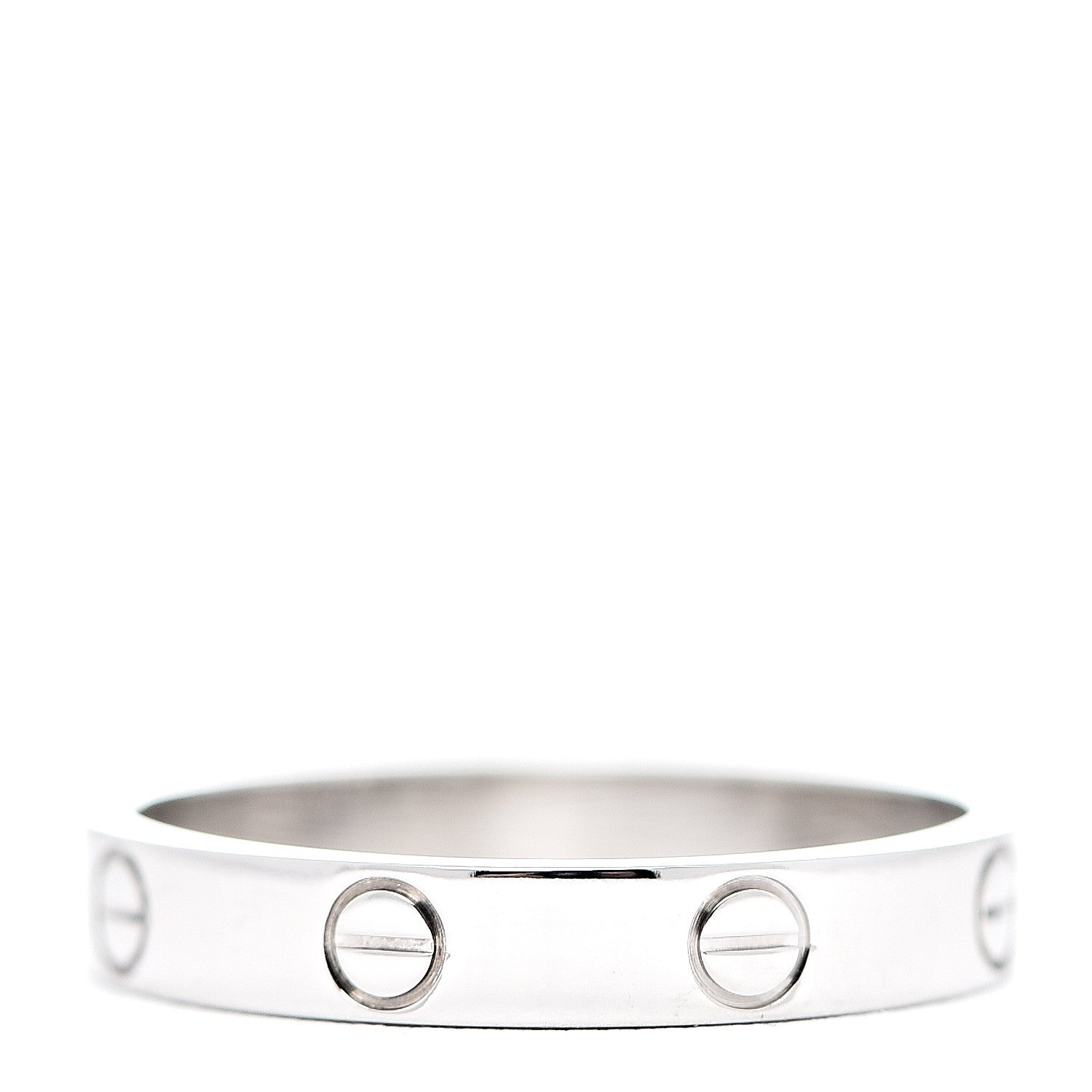 Cartier 18K White Gold 3.5mm LOVE Wedding Band Ring 58 8.25 2 of 3