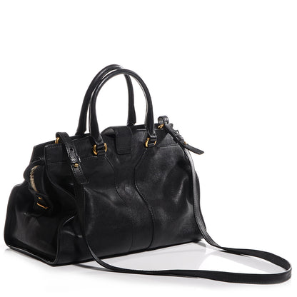 Saint Laurent Sheepskin Leather Mini Cabas ChYc Black 3 of 9