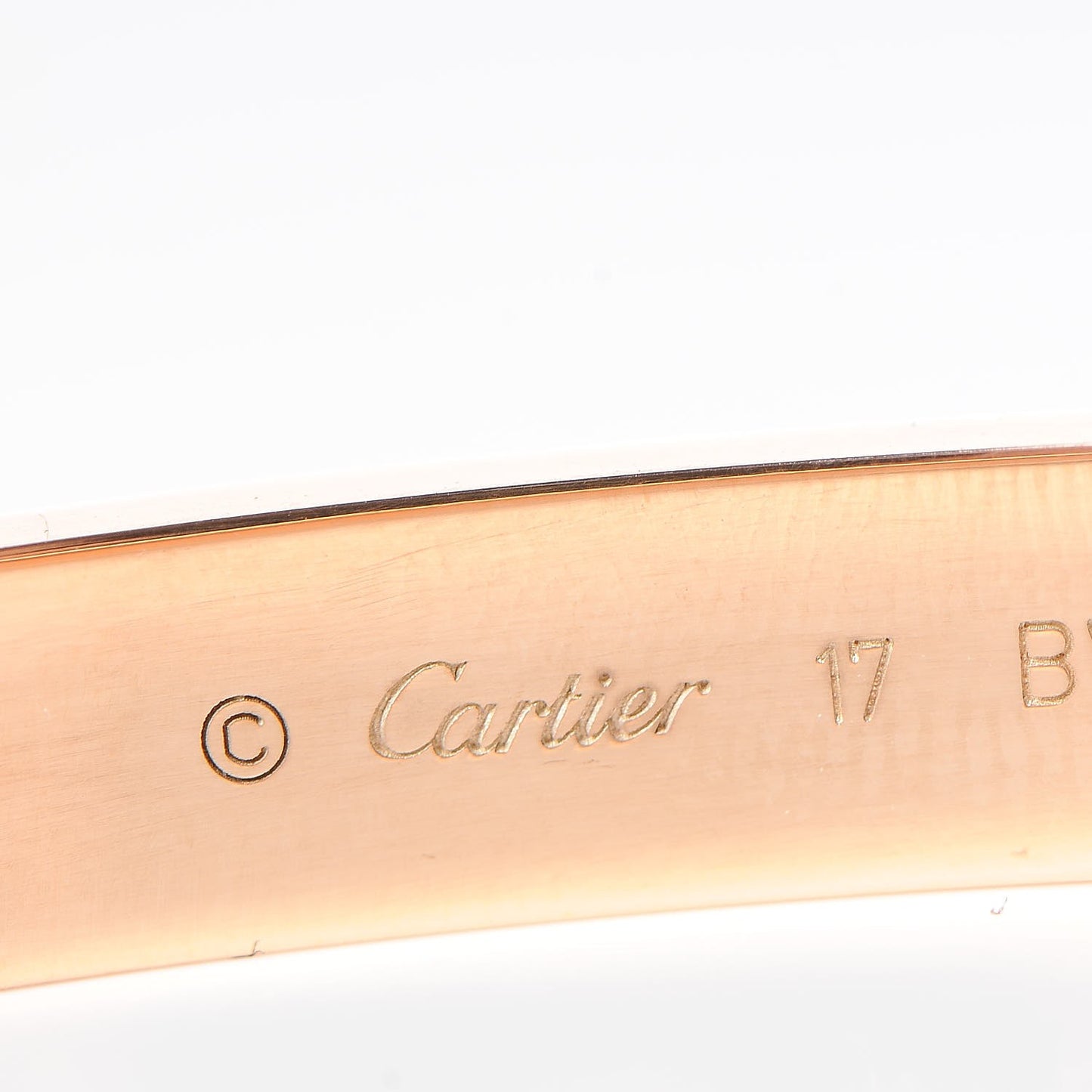 18K Pink Gold LOVE Bracelet 17