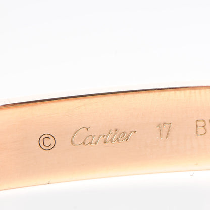 Cartier 18K Pink Gold LOVE Bracelet 17 7 of 11