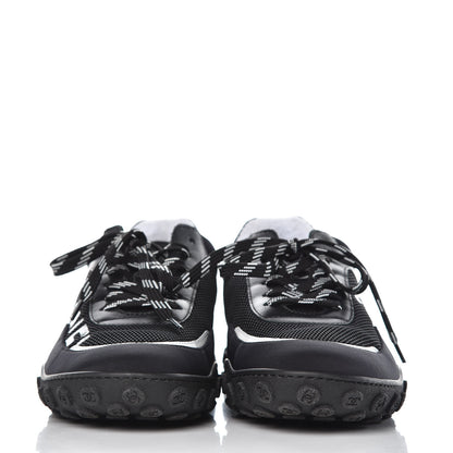 Chanel Calfskin Mesh Sneakers 38.5 Black 2 of 8