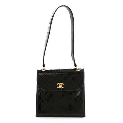 Chanel Patent Medium Kelly Flap Black 1 of 12