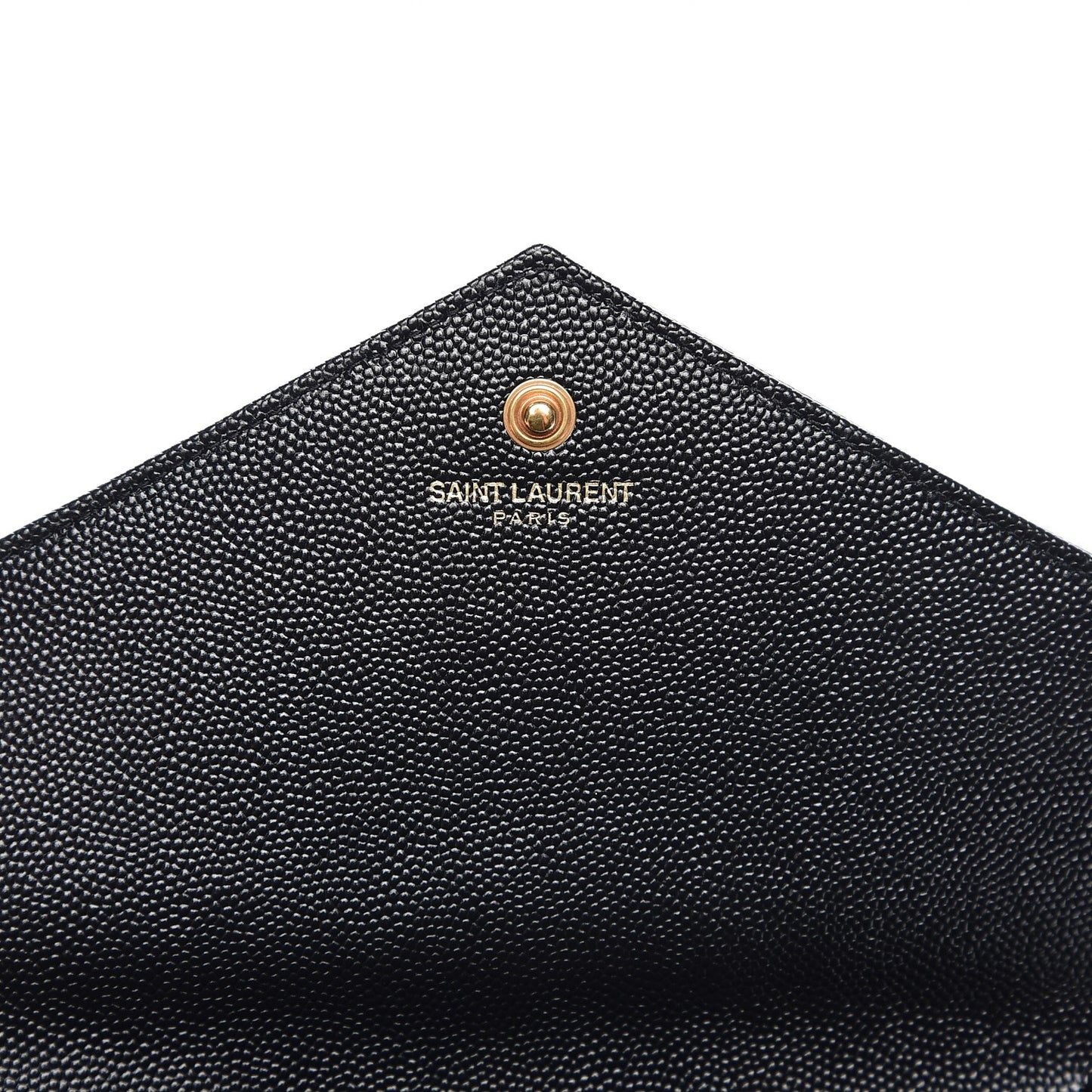 Grain De Poudre Matelasse Chevron Monogram Chain Wallet Black