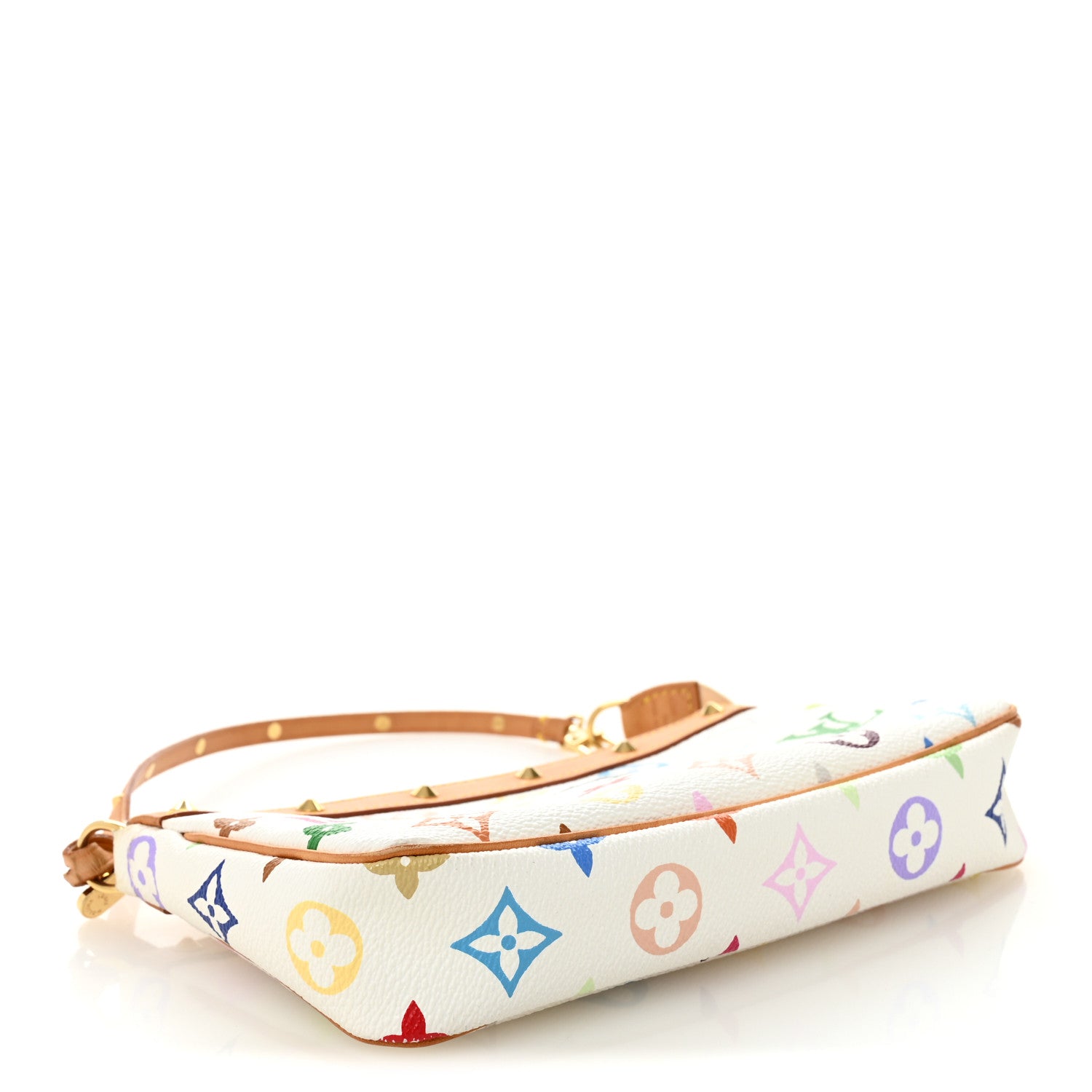 Louis Vuitton Monogram Multicolor Pochette Accessories White 4 of 9