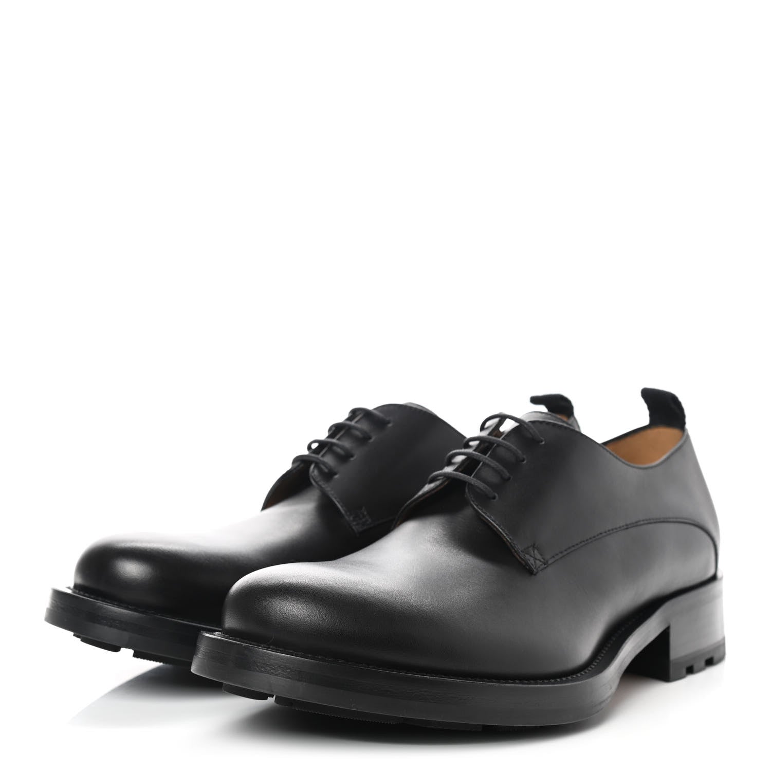 Valentino Garavani Calfskin Mens Derby Roman Stud Loafers 43 Black 3 of 9