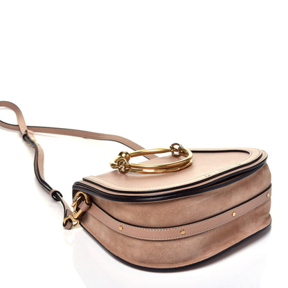 Chloe Calfskin Suede Medium Nile Bracelet Bag Biscotti Beige 4 of 9