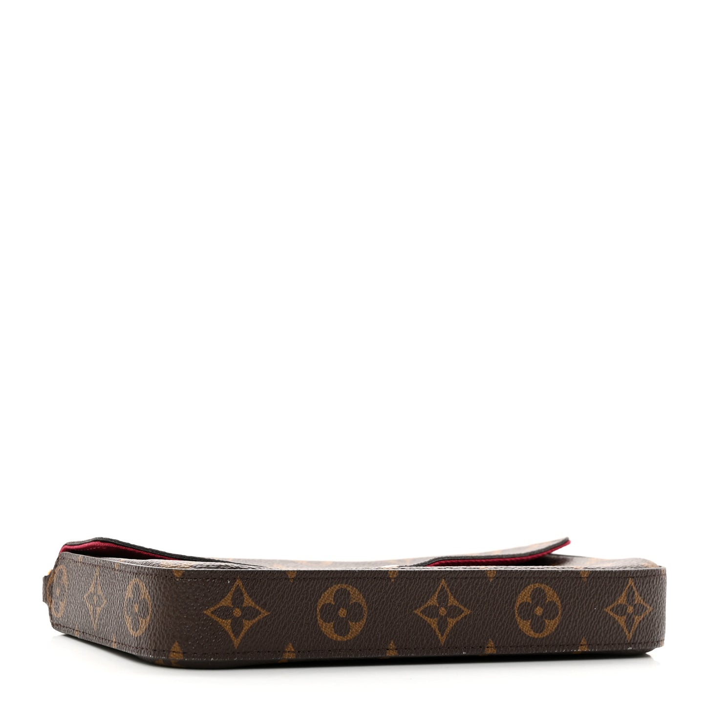 Monogram Pochette Felicie Chain Wallet Fuchsia