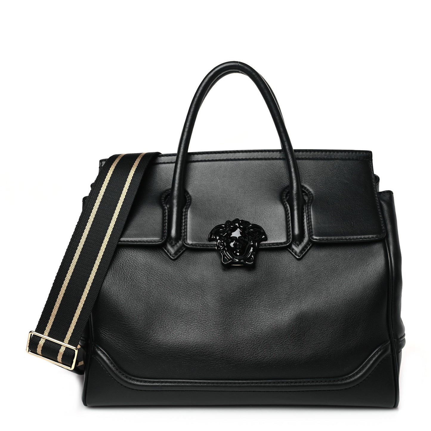 Calfskin Large Palazzo Empire Bag Black