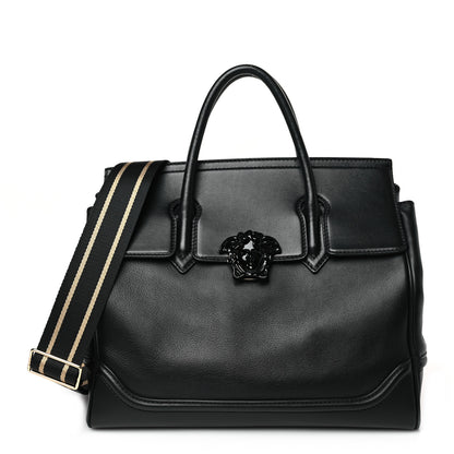 Versace Calfskin Large Palazzo Empire Bag Black 1 of 8