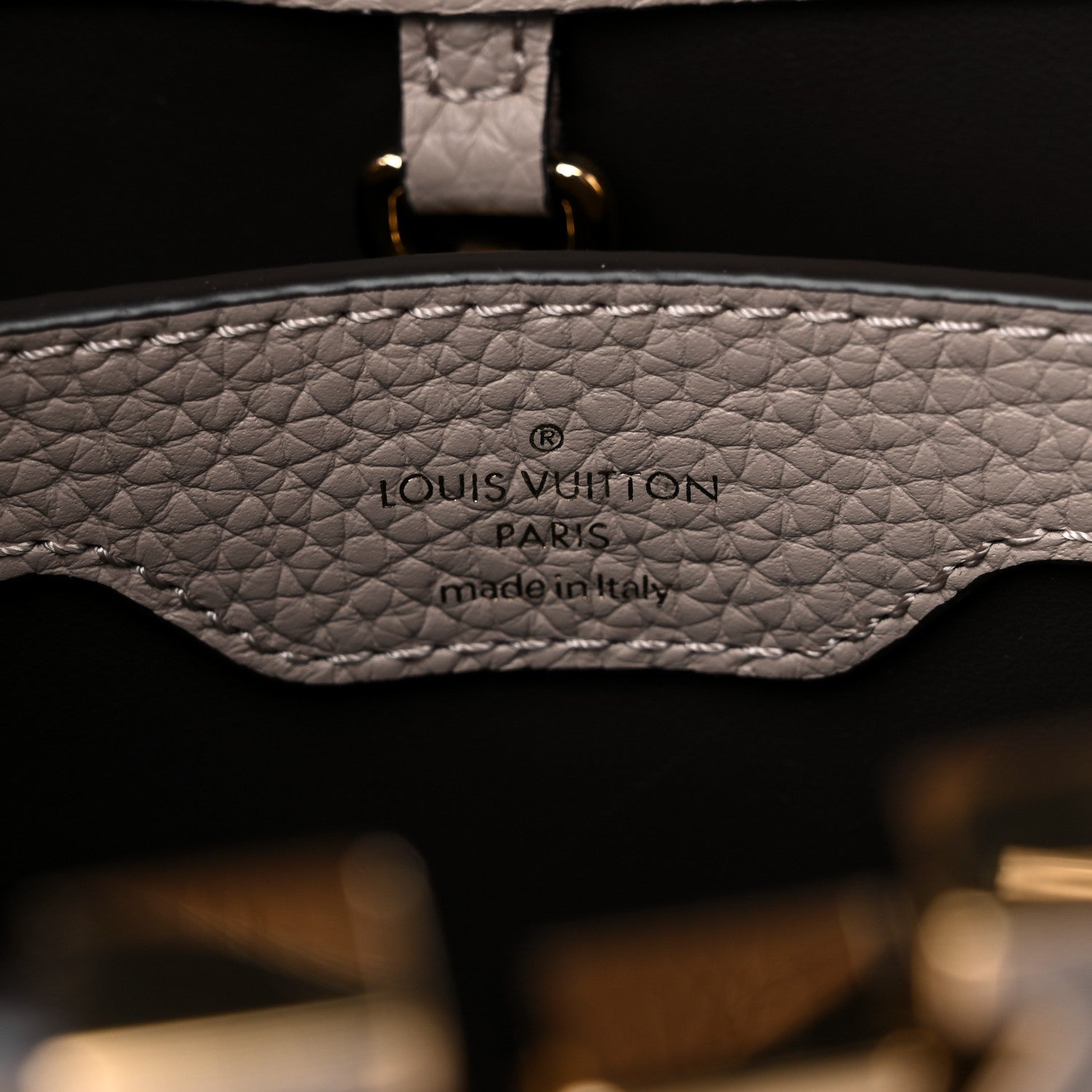 Louis Vuitton Taurillon Capucines BB Galet 6 of 8