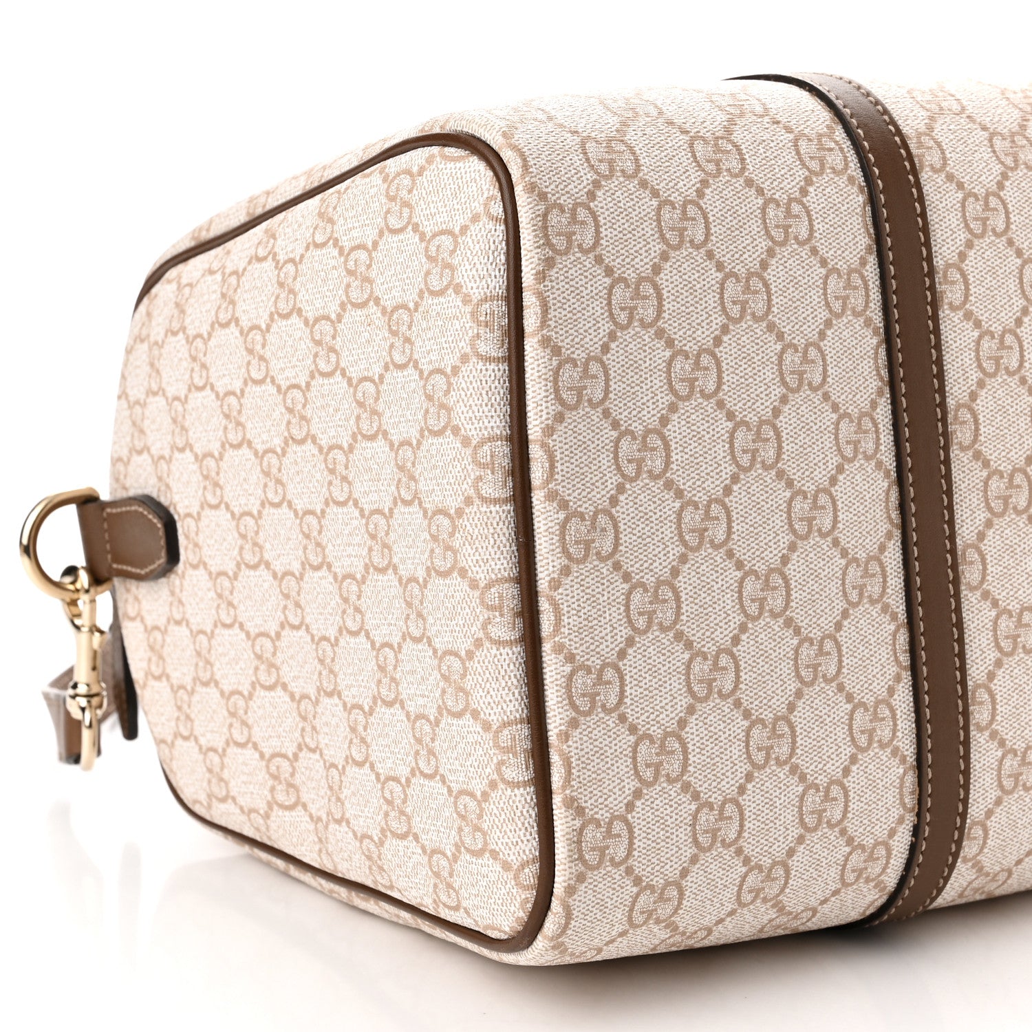 Gucci GG Supreme Monogram Calfskin Medium Nice Boston New Mystic White Beige Brown 9 of 10