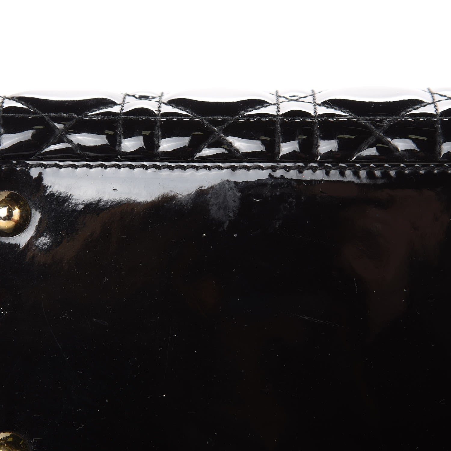 Christian Dior Patent Cannage Large Lady Dior Black 18 of 20