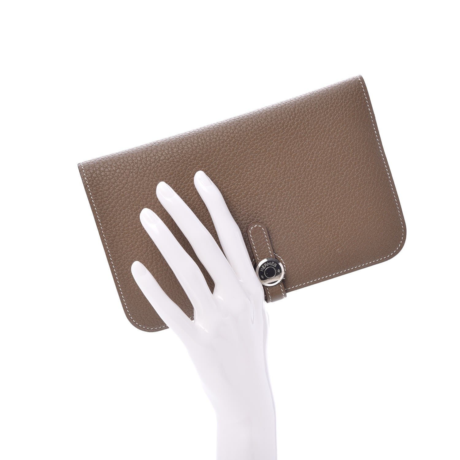 Hermes Togo Dogon Duo Wallet Etoupe 2 of 7