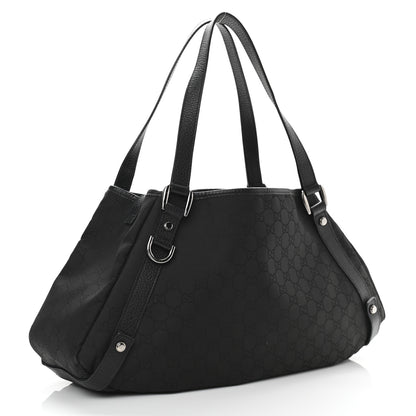 Gucci Nylon Monogram Medium Abbey Shoulder Bag Black 2 of 9