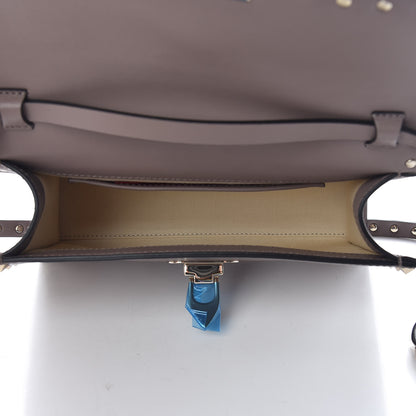 Valentino Garavani Vitello Medium Rockstud Flip Lock Crossbody Bag Clay 5 of 11