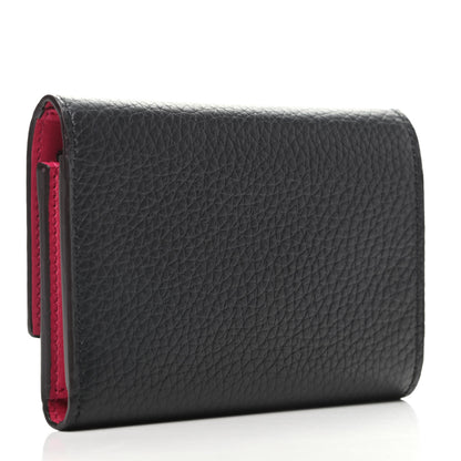 Louis Vuitton Taurillon Capucines Compact Wallet Black 3 of 8