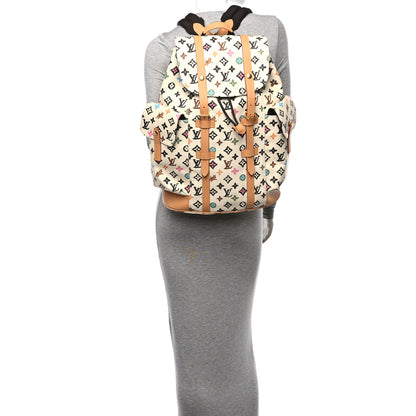 Louis Vuitton X TYLER THE CREATOR Monogram Craggy Christopher MM Backpack Vanilla 3 of 9