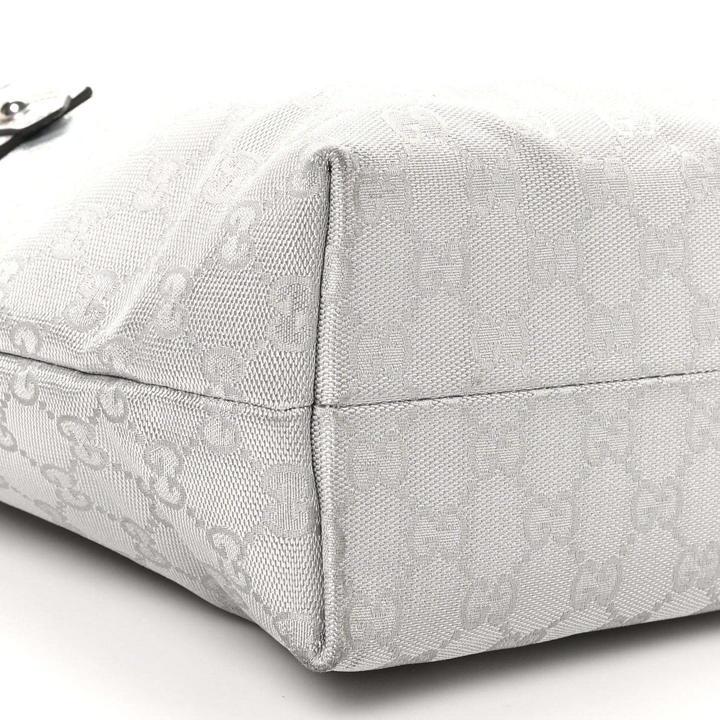 Monogram Tote Bag Silver
