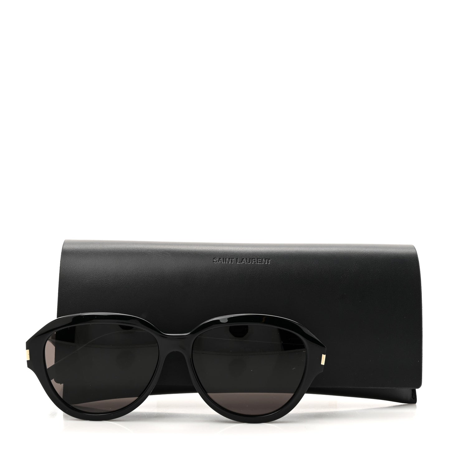 Acetate Round Sunglasses SL400 Black