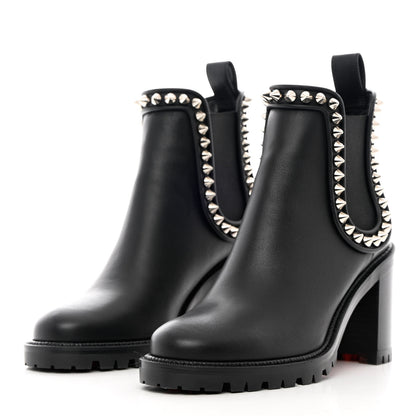 Christian Louboutin Nappa Spiked Capahutta 70 Chelsea Boots 39.5 Black 3 of 11