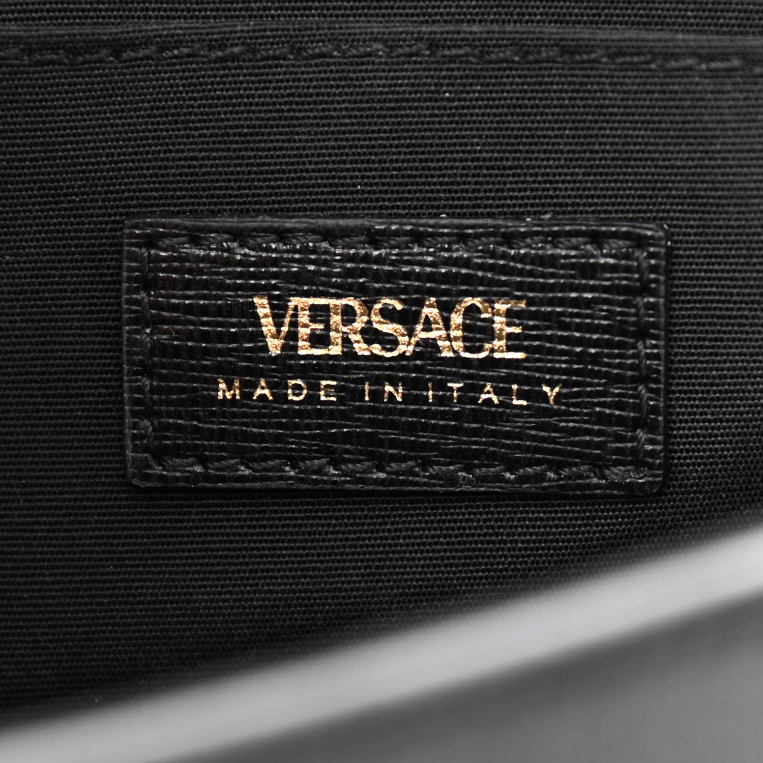 Versace Saffiano Virtus Small Shoulder Bag Black 6 of 12