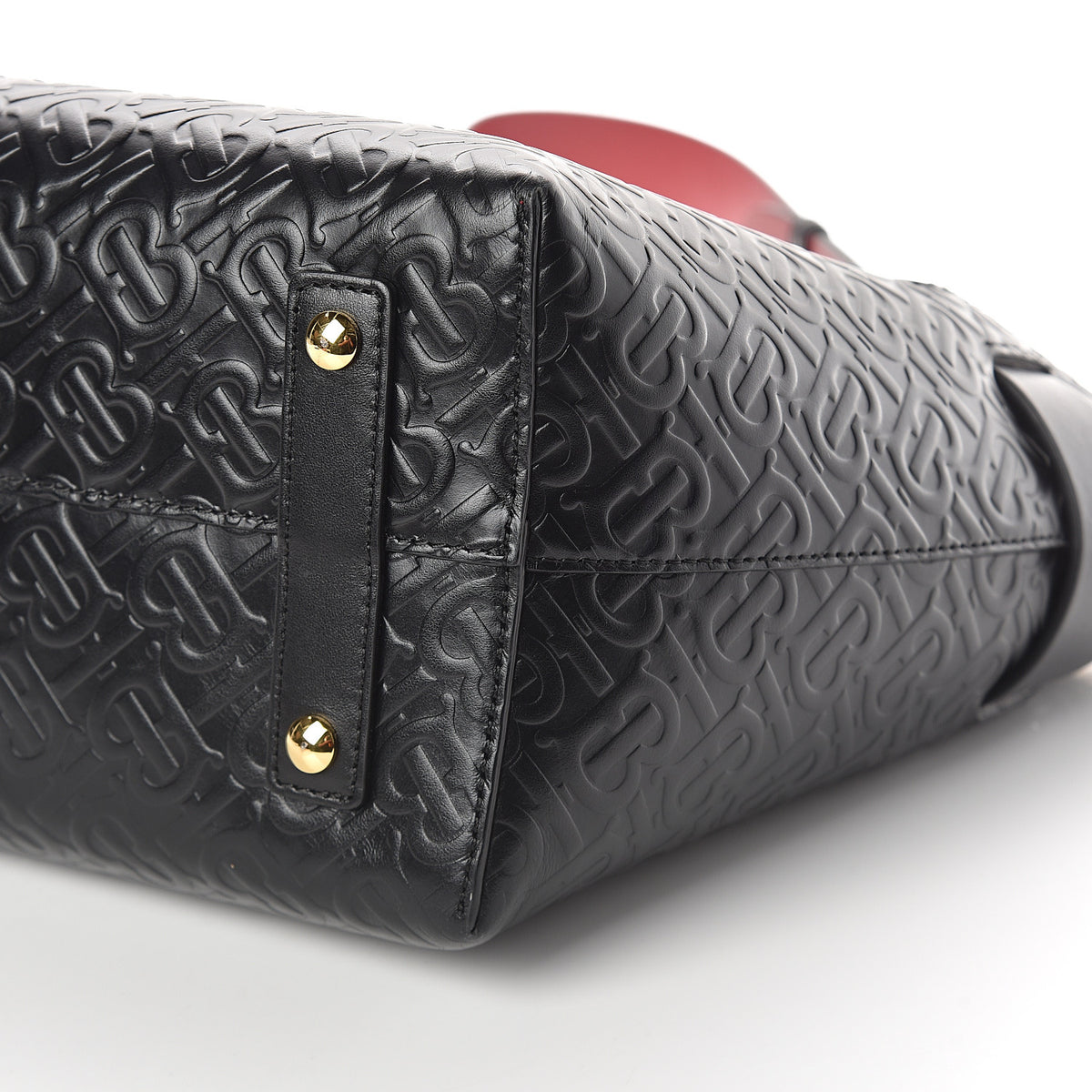 Calfskin Embossed Monogram Small Belt Bag Black