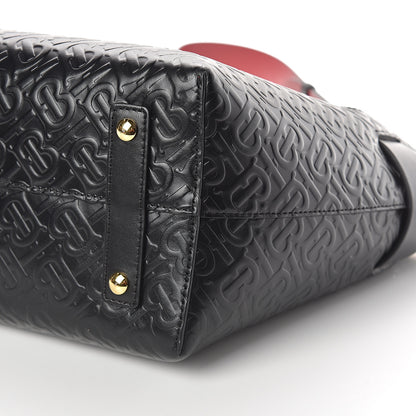 Burberry Calfskin Embossed Monogram Small Belt Bag Black 8 of 8
