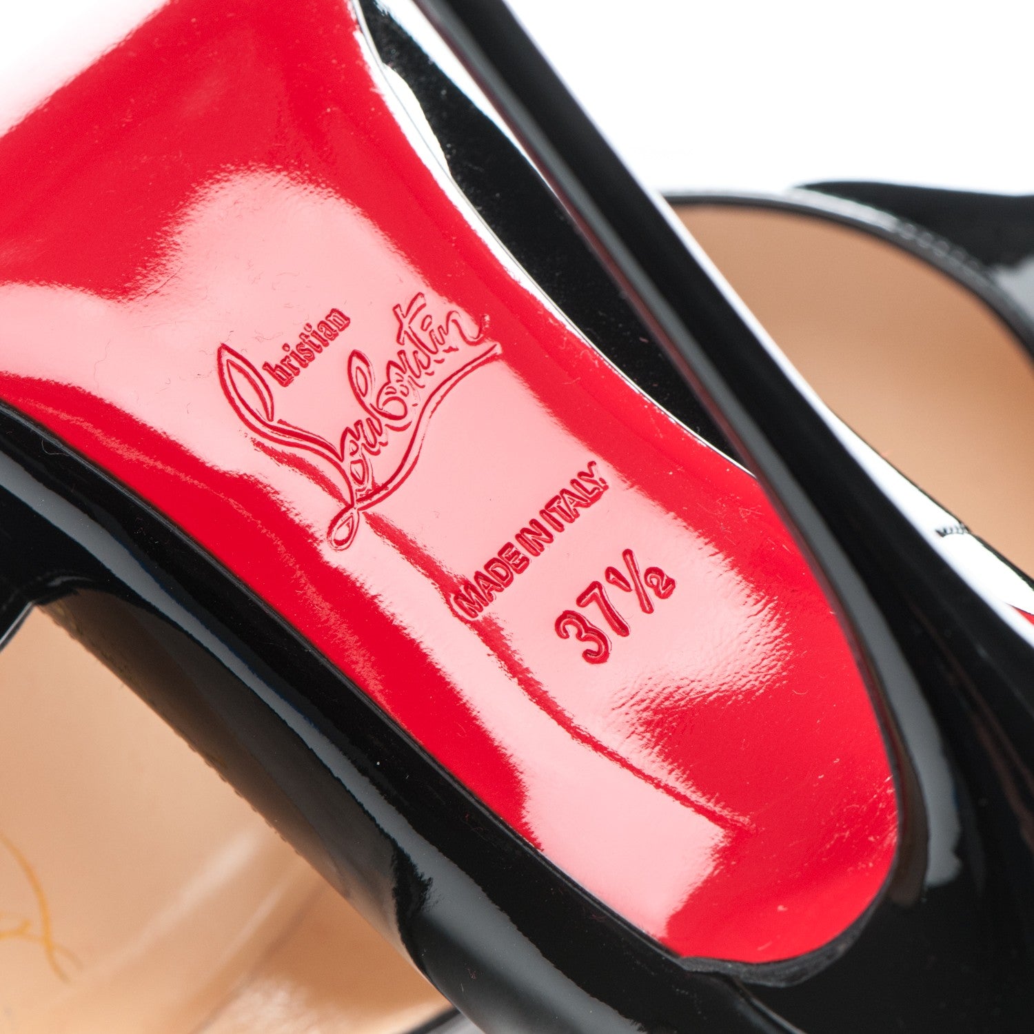 Christian Louboutin Patent So Kate 120 Pumps 37.5 Black 6 of 7