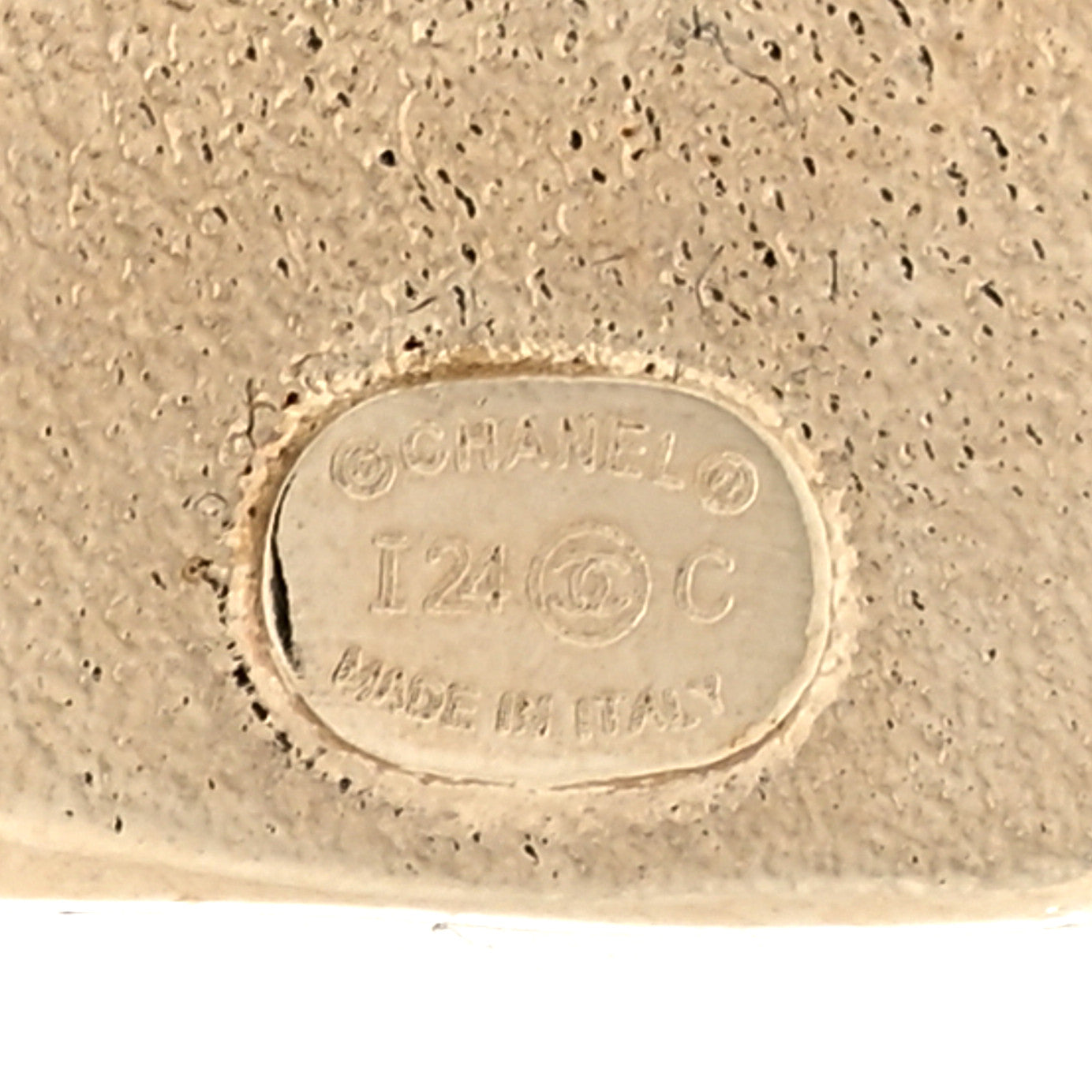 Metal Crystal Mini Square CC Earrings Gold