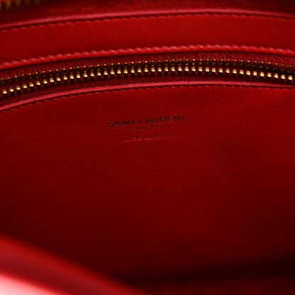 Saint Laurent Calfskin Baby Monogram Cabas Red 7 of 10