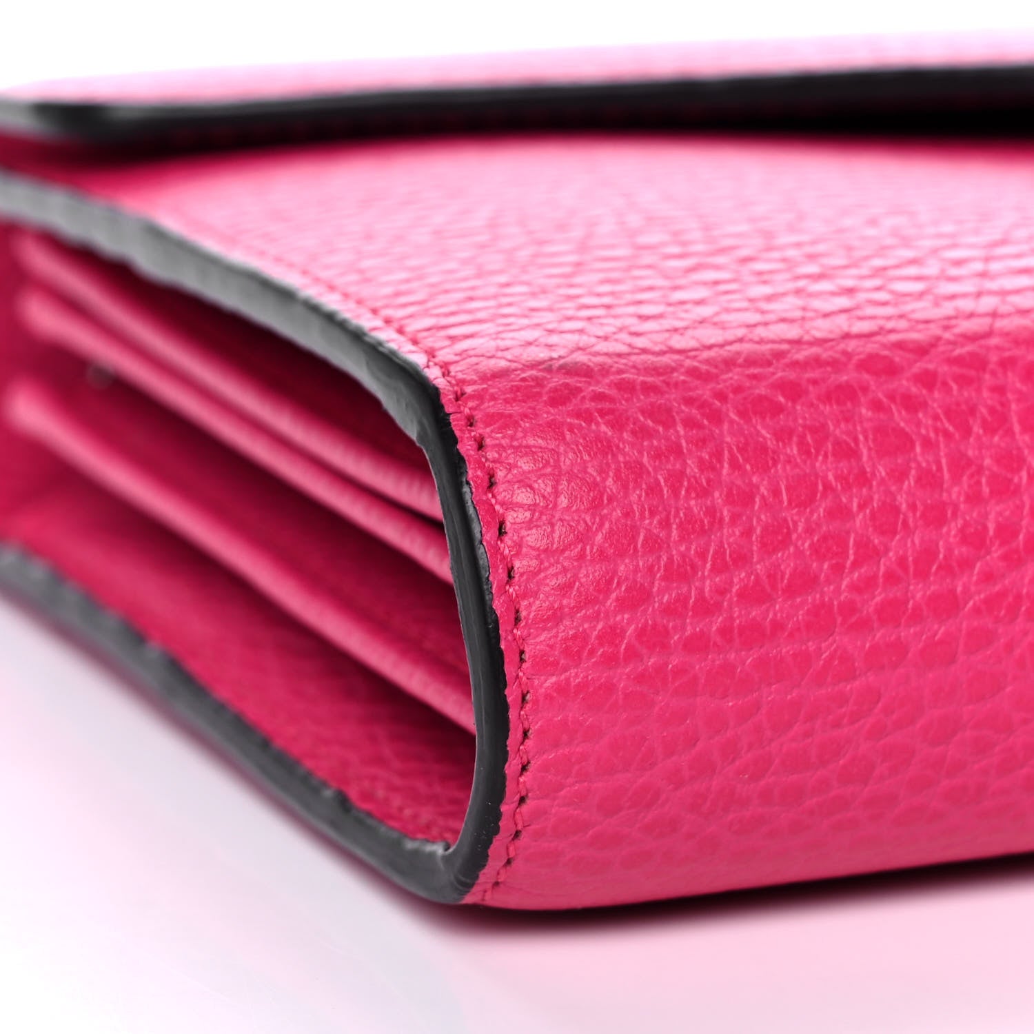 Gucci Dollar Calfskin Crystal Mini Dionysus Chain Wallet Box Pink 5 of 12