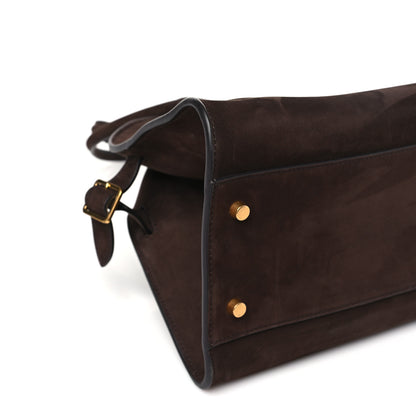 The Row Nubuck Margaux Shoulder 12 Dark Mocha 8 of 9