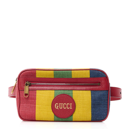 Gucci Canvas Marley Stripe Script Logo Gucci Belt Bag 80 32 Multicolor 1 of 16