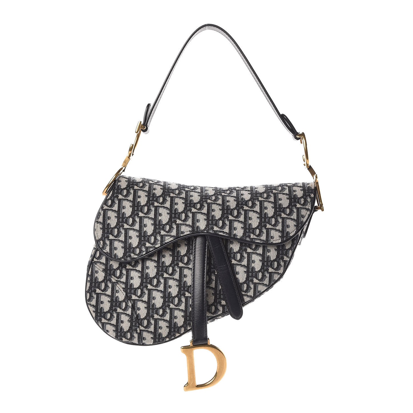 Oblique Saddle Bag Blue