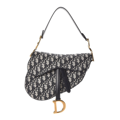 Christian Dior Oblique Saddle Bag Blue 1 of 7