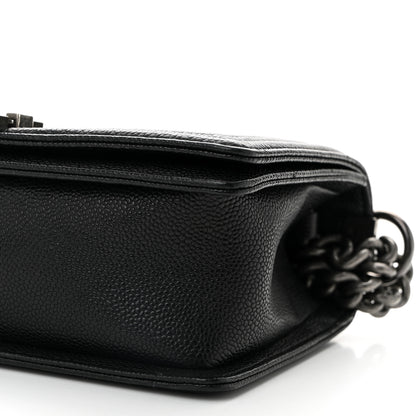 Chanel Caviar Quilted Medium Boy Flap Black 10 of 11