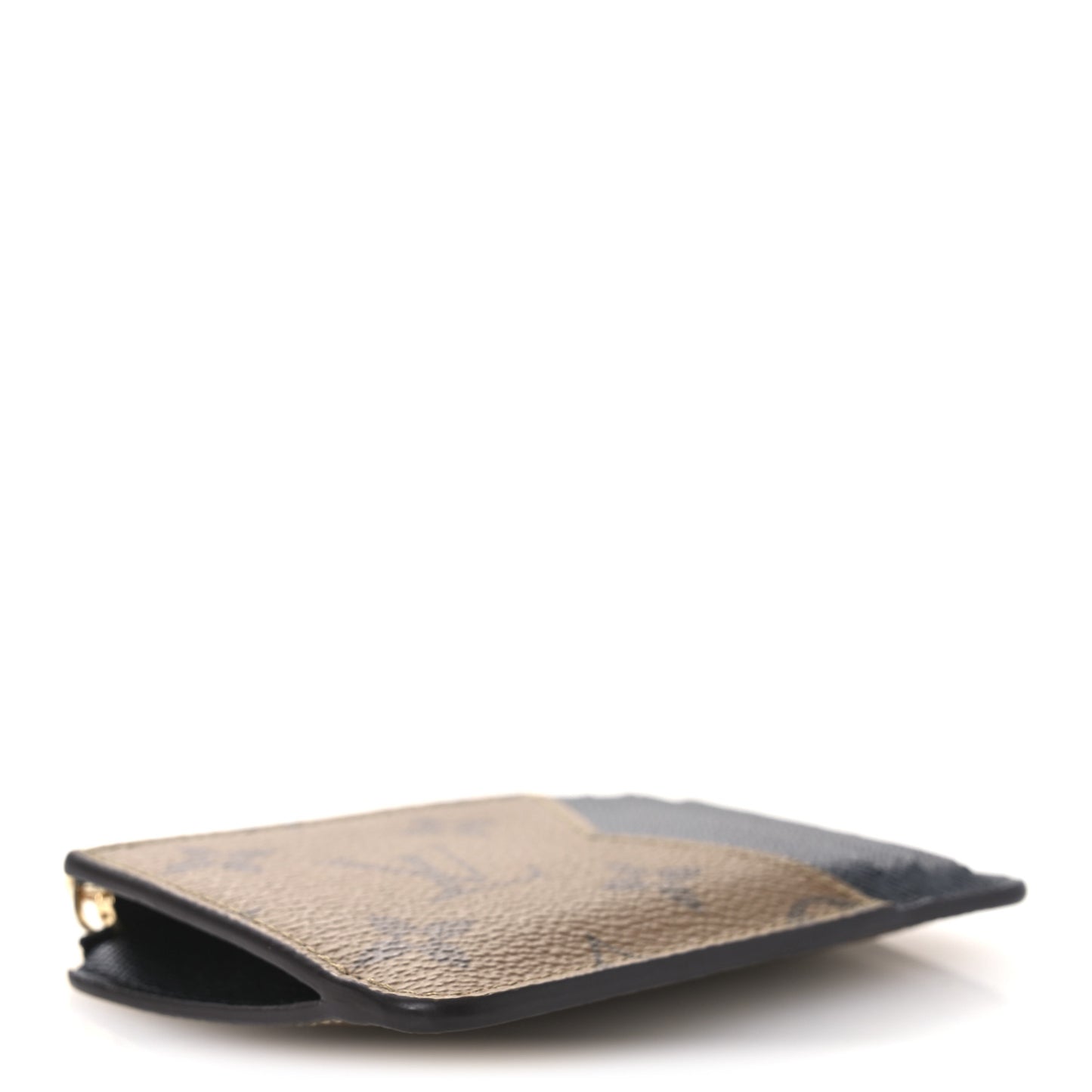 Reverse Monogram Zipped Romy Card Holder