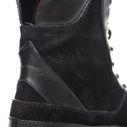 Louis Vuitton Suede Calfskin Laureate Platform Desert Boots 36 Black 8 of 11