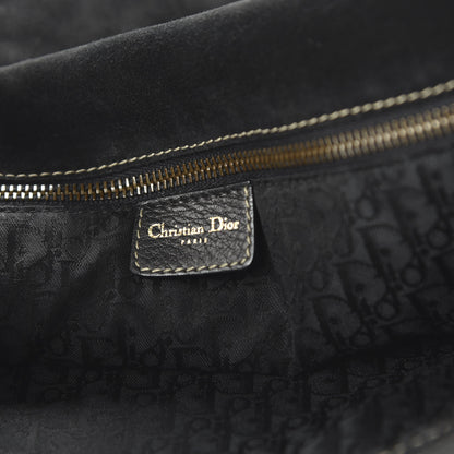 Christian Dior Calfskin Baudrier Saddle Bag Black 8 of 10