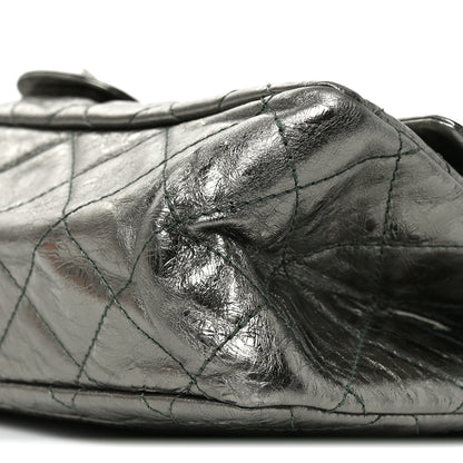 Chanel Metallic Aged Calfskin Quilted 2.55 Reissue 227 Flap Vert Fonce 10 of 10