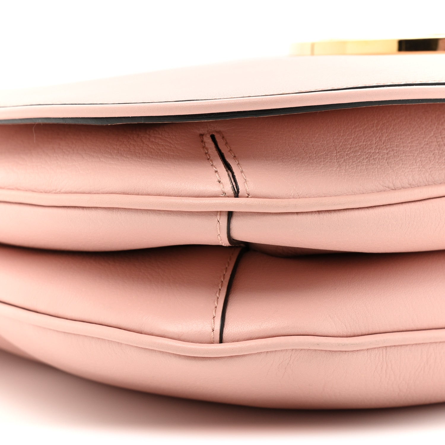 Gucci Roxy Calfskin Web Medium Blondie Top Handle Shoulder Flap Bag Powder Pink 10 of 13